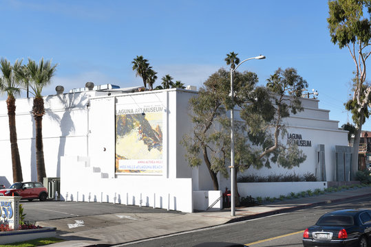 LAGUAN BEACH, CA - JAN 15, 2017: .Laguna Art Museum, Located In Laguna Beach California, On Pacific Coast Highway And Cliff Drive.