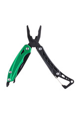 Hight quality black and green multi-tool unfolded