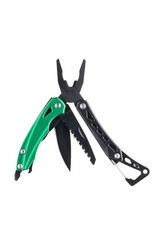Hight quality black and green multi-tool unfolded