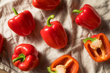 Raw Red Organic Bell Peppers