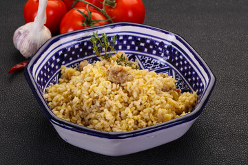 Bulgur with meat