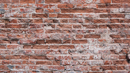 Old brick texture. Vintage brick wall