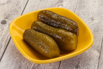 Pickled homemade cucumbers