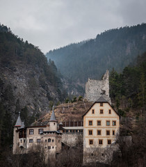 The castle Fernstein in Alps, Austria