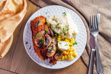 Chicken Marsala Mashed Potatoes