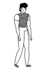 Isolated avatar man vector design