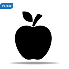 Apple vector icon. Apple fruit illustration icon. Web design vector logo. Apple isolated on background