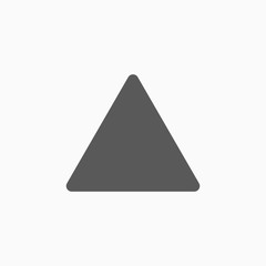 triangle icon, delta vector