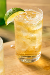 Homemade Bourbon Whiskey Ginger Lime