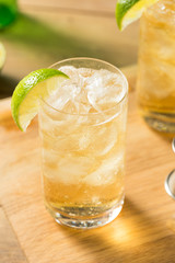 Homemade Bourbon Whiskey Ginger Lime