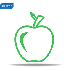 Apple vector icon. Apple fruit illustration icon. Web design vector logo. Apple isolated on background