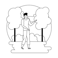 Isolated avatar man vector design