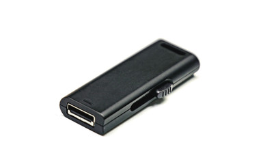 Usb flash drive on the white background