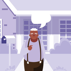 happy grandparents day flat design