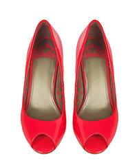 red shoes on isolated white background