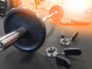 Obraz na płótnie Canvas equipment for training in the gym