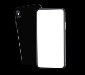 smartphone digital isolated 3d background