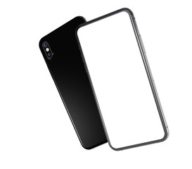 smartphone digital isolated 3d background