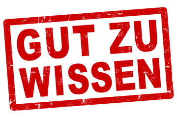 nlsb1032 NewLongStampBanner nlsb - german banner (deutsch) - Gut Zu Wissen: Stempel - einfach / rot / Vorlage - 1komma5zu1 - new-version - xxl g8358 - obrazy, fototapety, plakaty