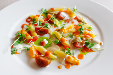 Pasta alla Norma cooked in modern way