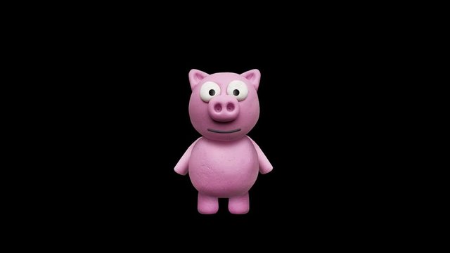 Schwein springt in die Luft &ndash; Animation, Video