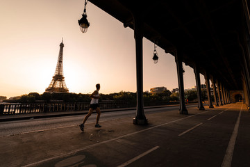 Eiffel Tower and Jogger