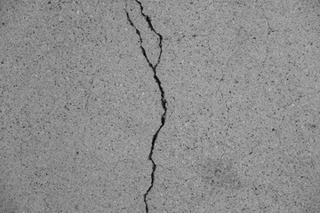 Fototapeta premium Crack in concrete on the streets of Los Angeles for interior design