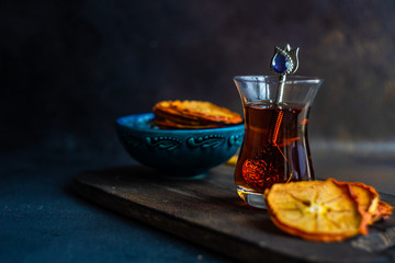 Turkish tea in glass