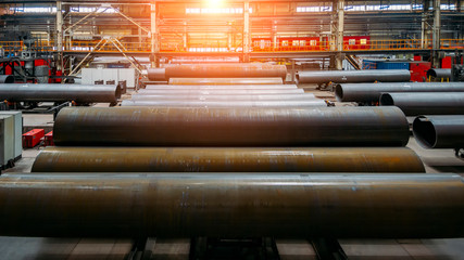 New manufactured steel pipes