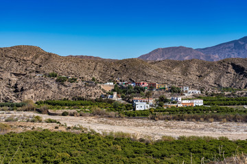 Fototapeta na wymiar Tabernas desert, in spanish Desierto de Tabernas, Andalusia, Spain