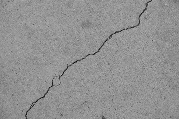 Obraz premium Crack in concrete on the streets of Los Angeles for interior design