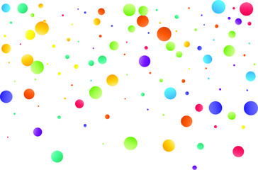 Festive color round confetti background. Abstract frame confetti texture for holiday, postcard, poster, website, carnivals, birthday and children's parties. Cover confetti mock-up. Wedding card layout