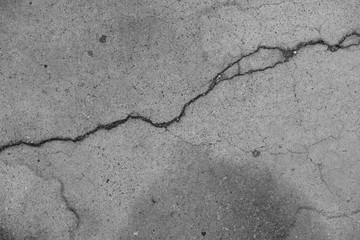Fototapeta premium Crack in concrete on the streets of Los Angeles for interior design