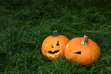 jack-o-lantern, halloween carved pumpkin