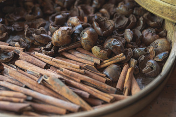bali cinnamon drying for making tea