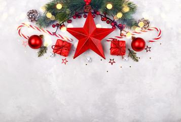 Red star Christmas decoration