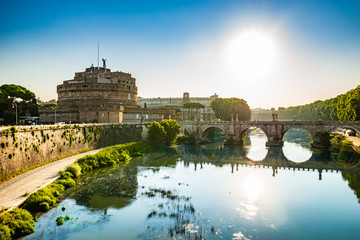 Castel Sant'Angelo At Sunrise