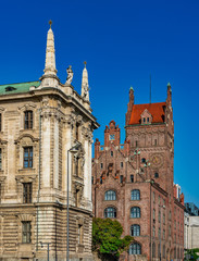 Fototapeta premium Higher Regional Court and Bavarian Constitutional Court, Munich, Germany