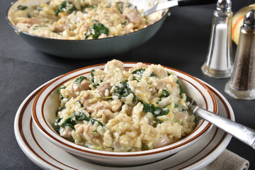 Homemade chicken rice casserole