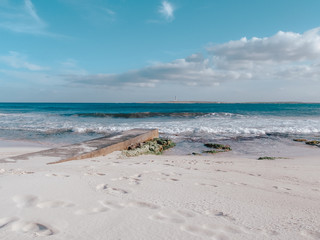 Fototapeta na wymiar Son Bou - one of the most popular natural beaches of Menorca Island, Spain