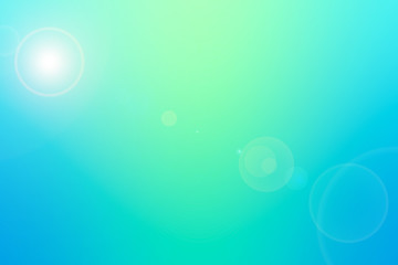abstract gradien blue and green flare light   background