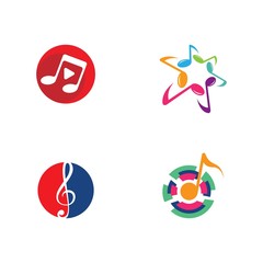 Music note logo Vector