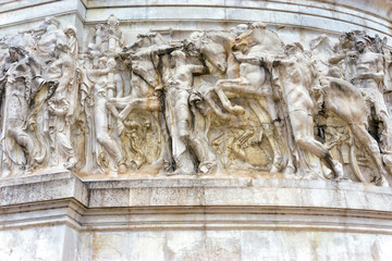Allegory of Patriotism at the Monument to Vittorio Emanuele II in Rome, Italy