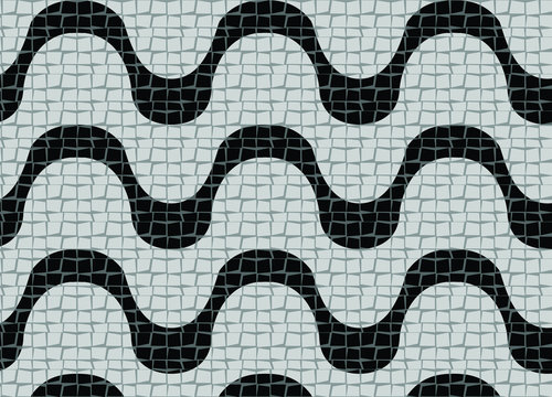 Illustration Texture vector of cobbled floor of Copacabana common in Rio de Janeiro and S&atilde;o Paulo