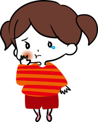 虫歯が痛い女の子