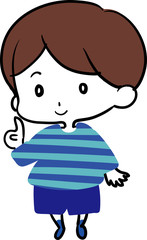 ポイントを教えてくれる男の子