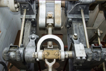 Fototapeta premium rotation mechanism of the old ship