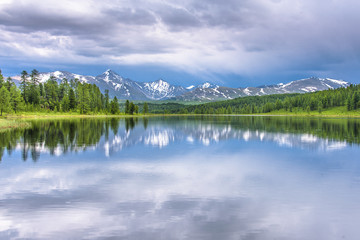 Mountain landscape mountain lake