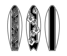 Set surfboard print design for surfing © Oleksii