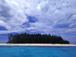 the small island in the middle of sea